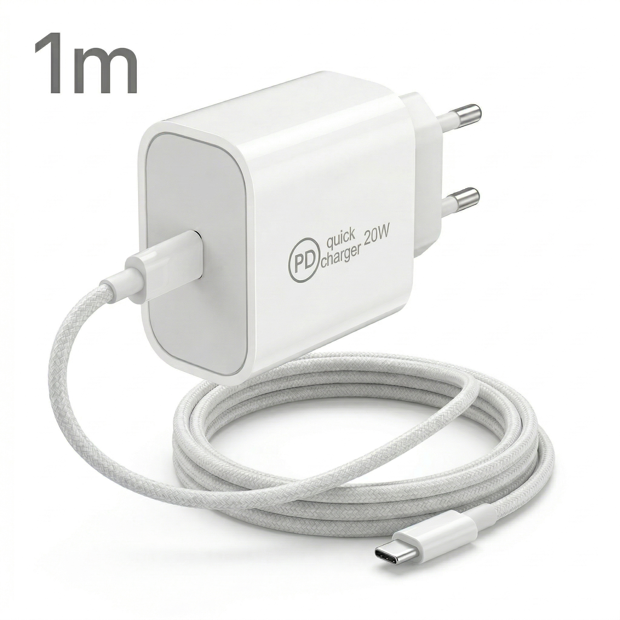 Încărcător de perete Power 20C, 20W USB-C Power Delivery, Universal, Alb