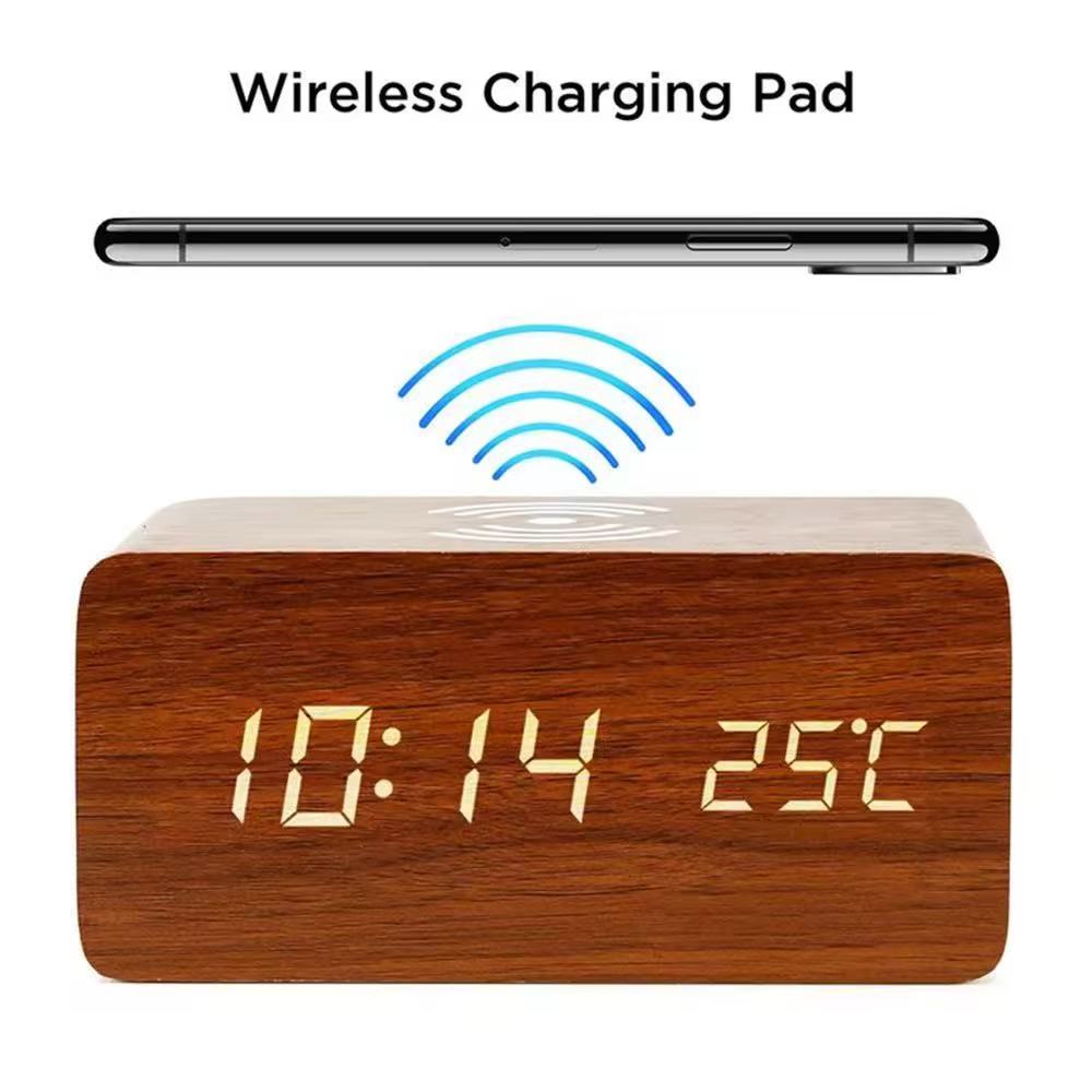 Natur AC 10W Wireless Charger with Digital LED Interface