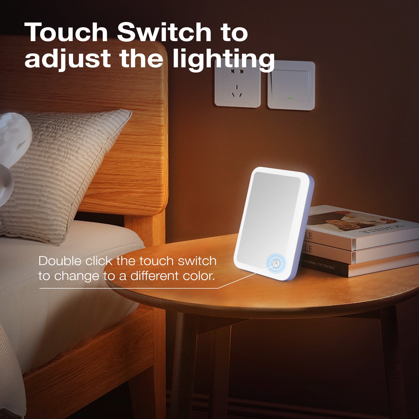 Glow Magnetic Power Bank MagSafe Compatible 5000mAh 15W - RGB LED Ring & Mirror