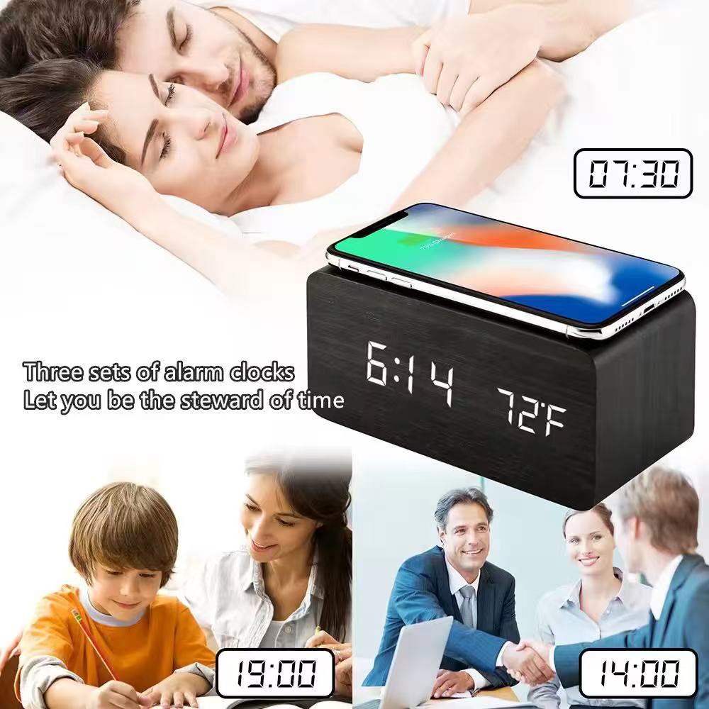 Natur AC 10W Wireless Charger with Digital LED Interface