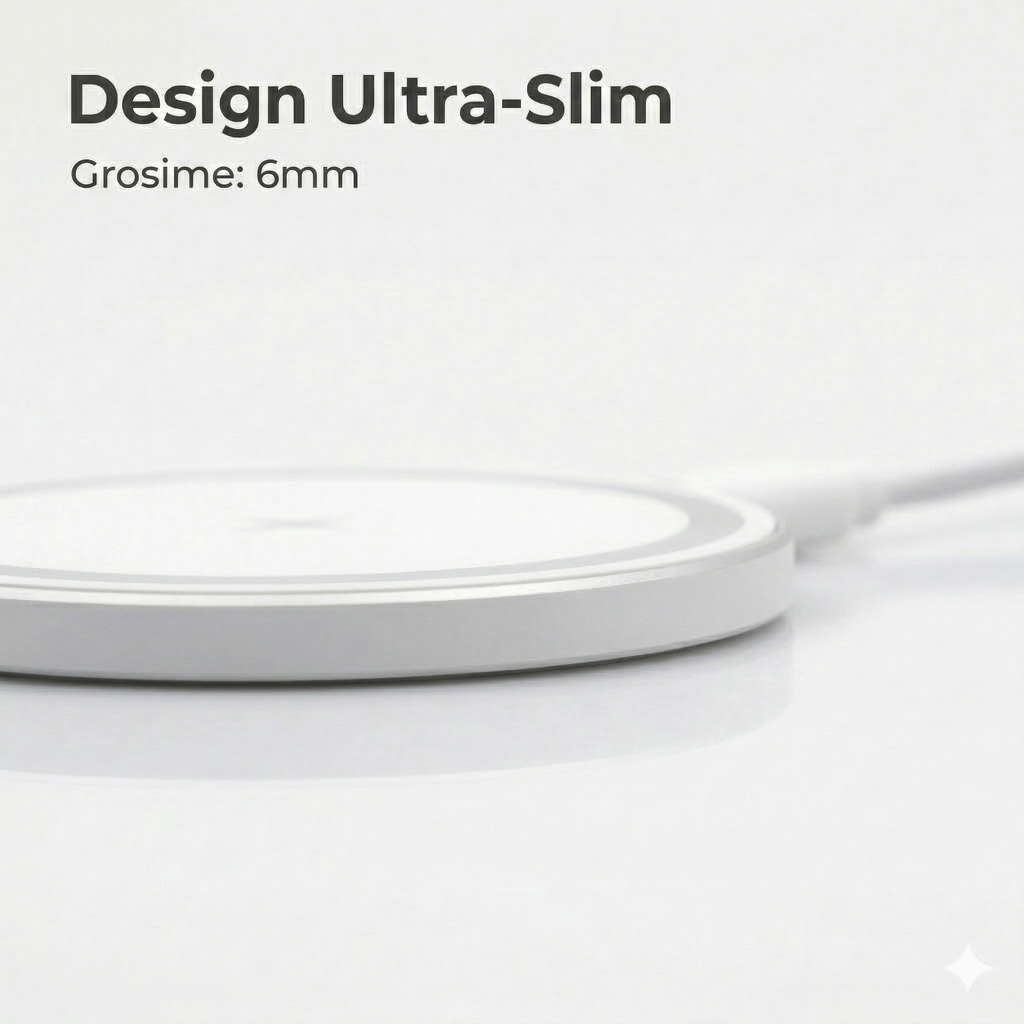 Air M1 Magnetic Wireless Charger – 15W, Hybrid USB-C & A