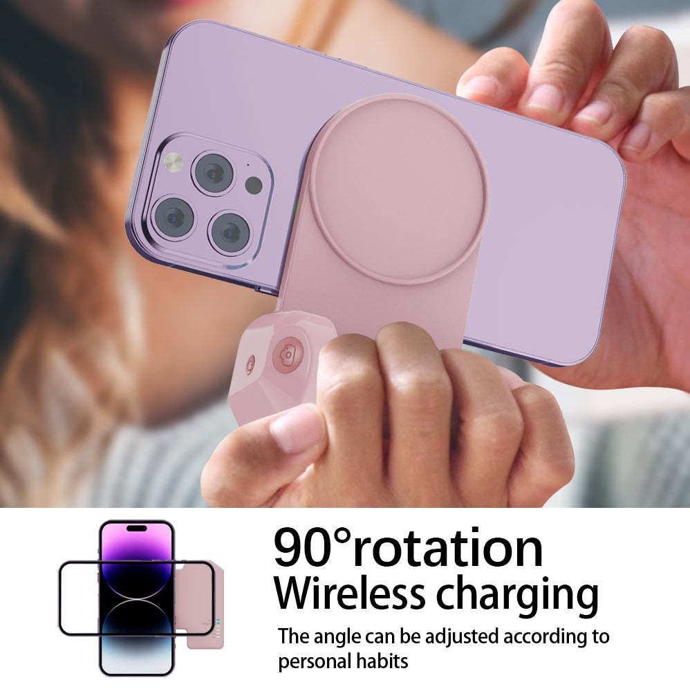 Snap Magnetic Power Bank with Bluetooth Camera Shutter - MagSafe Compatible, 5000 mAh