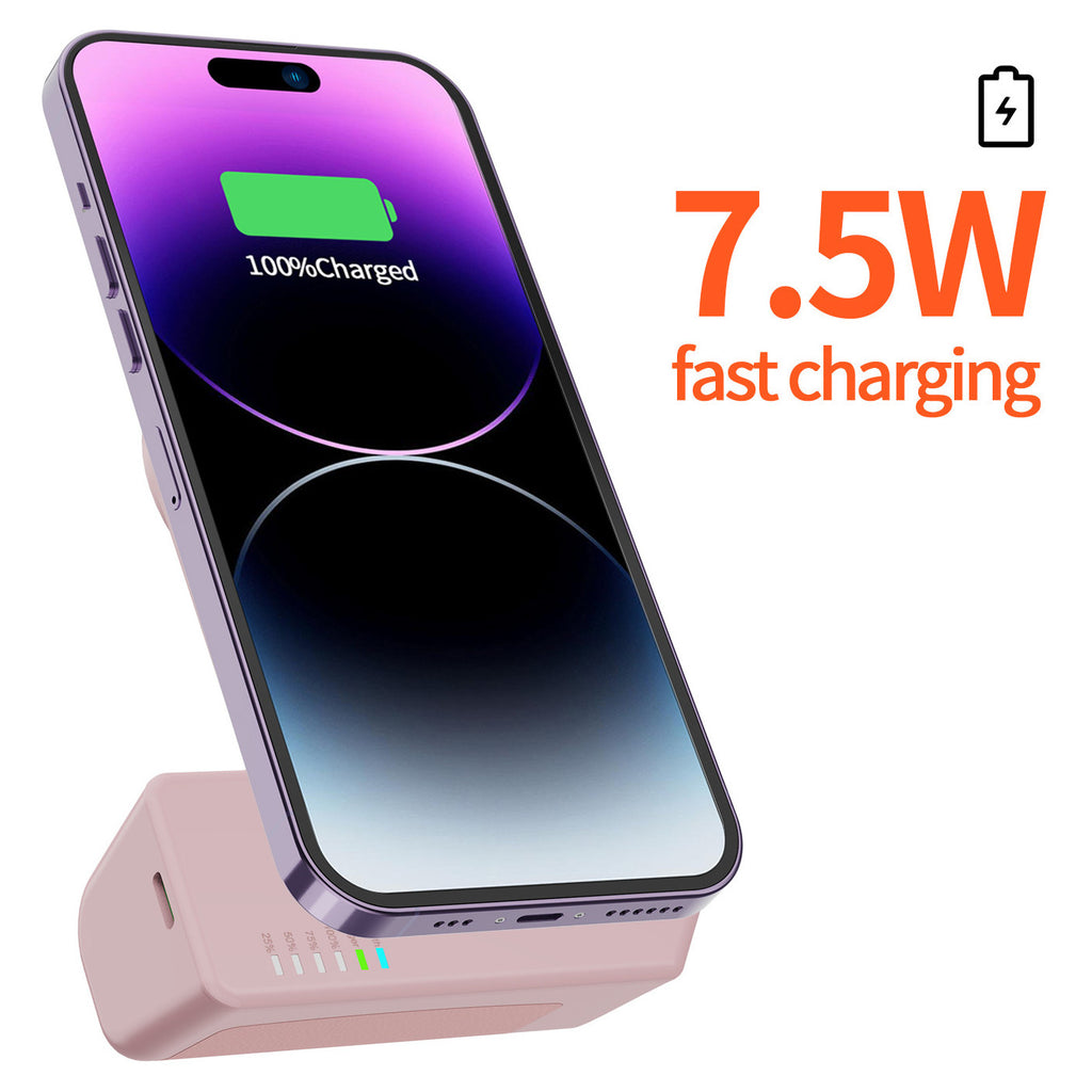 Snap Magnetic Power Bank with Bluetooth Camera Shutter - MagSafe Compatible, 5000 mAh