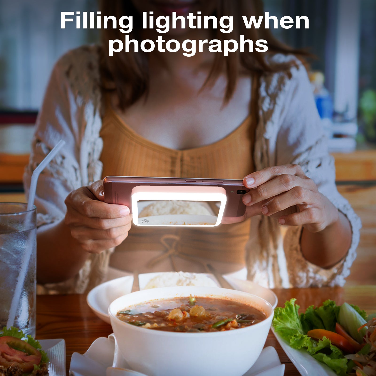 Glow Magnetic Power Bank MagSafe Compatible 5000mAh 15W - RGB LED Ring & Mirror