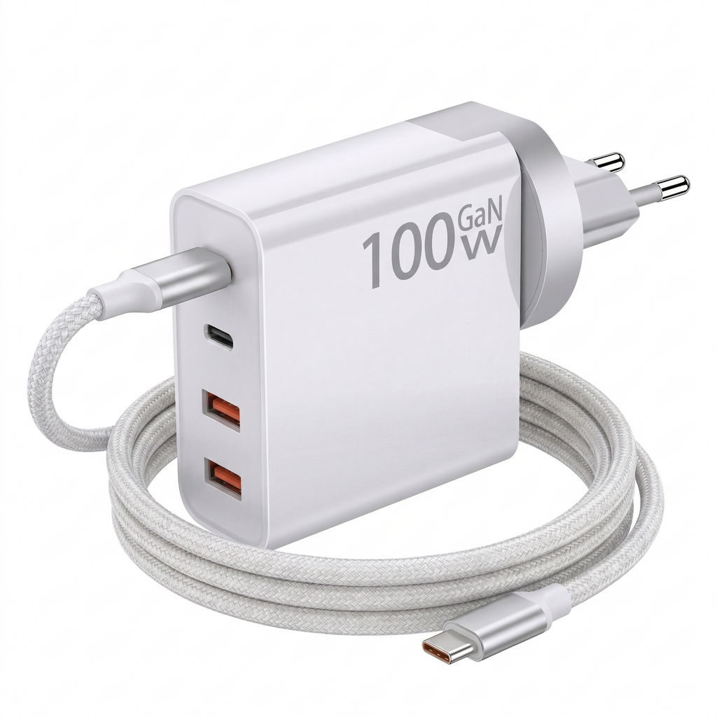 Power 100CA1 | 100W GaN Fast Charger - 4 Ports