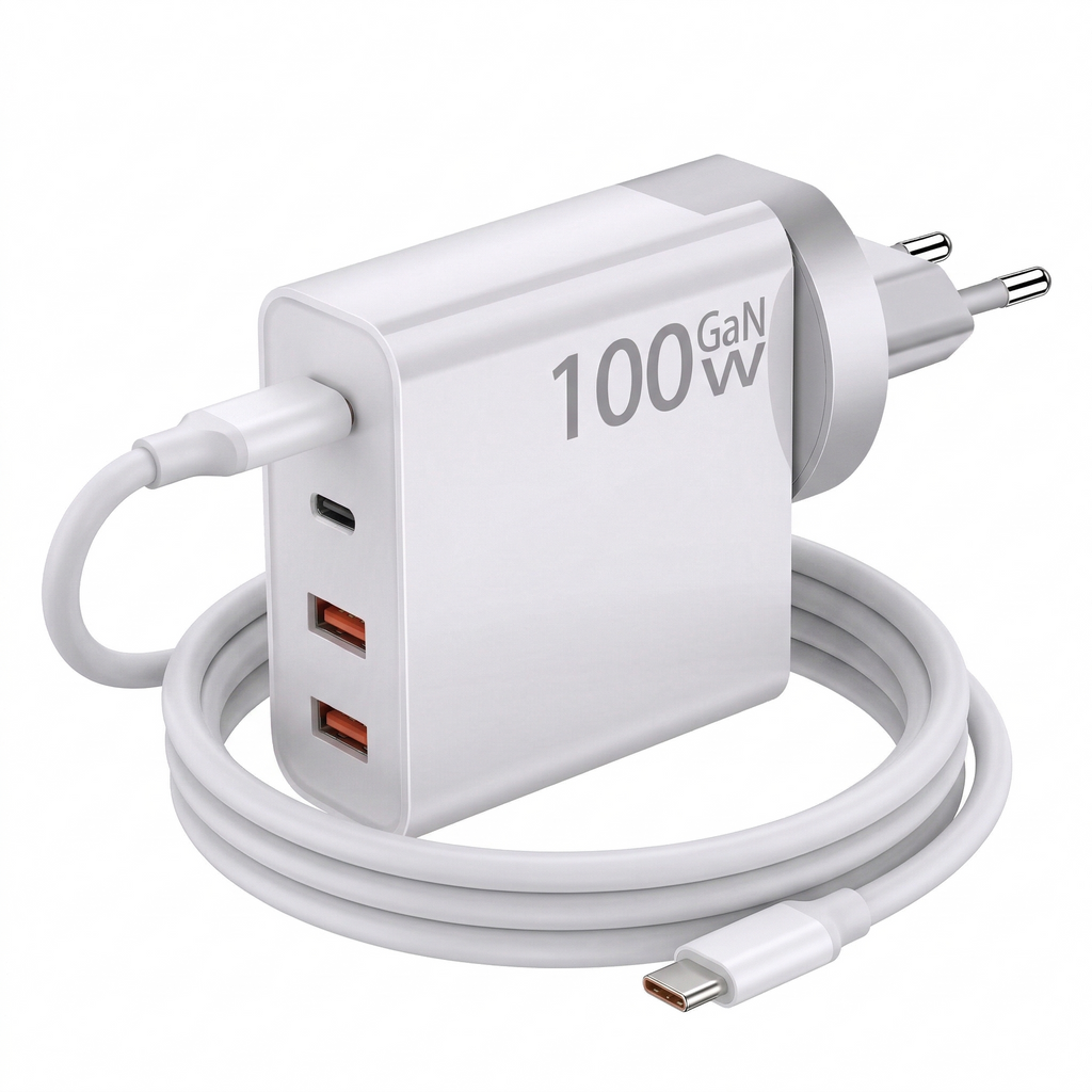 Power 100CA1 | 100W GaN Fast Charger - 4 Ports