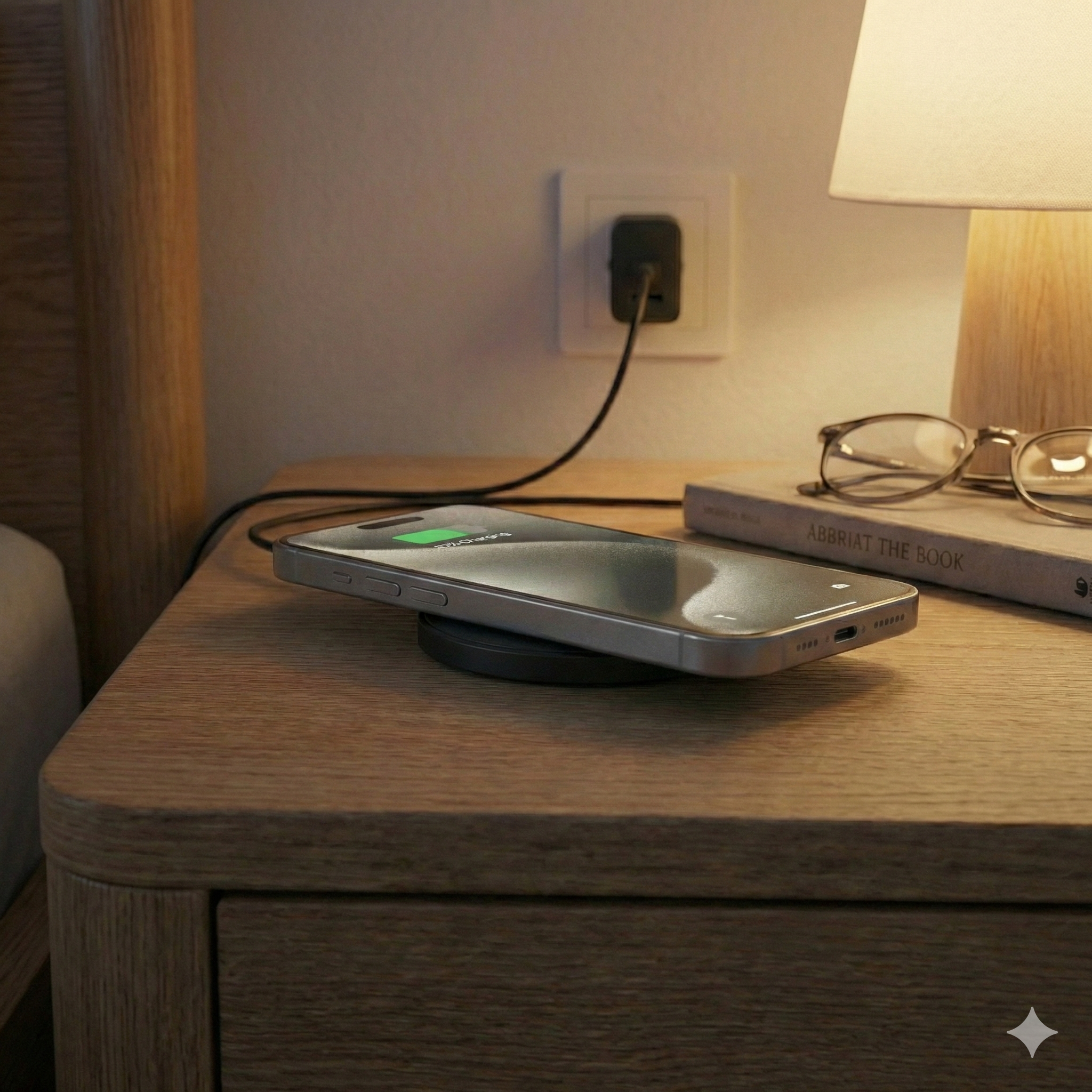 Air M1 Magnetic Wireless Charger – 15W, Hybrid USB-C & A